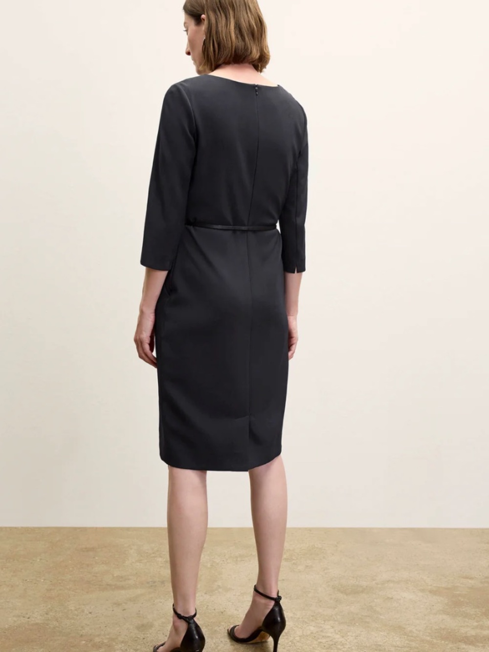 MM Lafleur Etsuko Black Midi Shift Dress - Picture 6 of 8